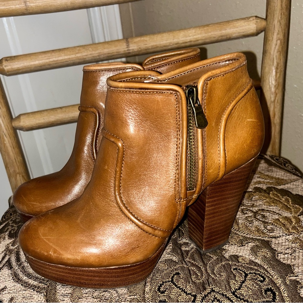 Gianni Bini Leather Ankle Boots